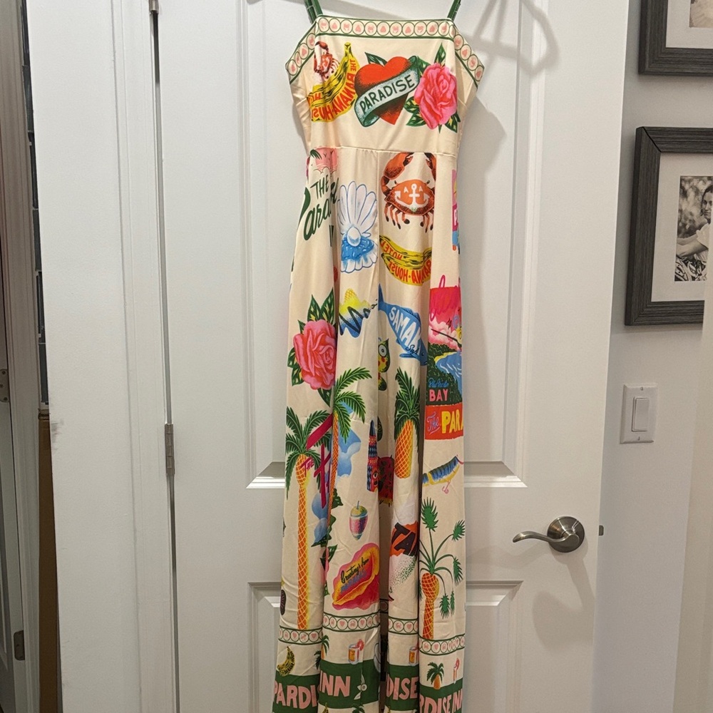 Paradise Print Maxi Dress